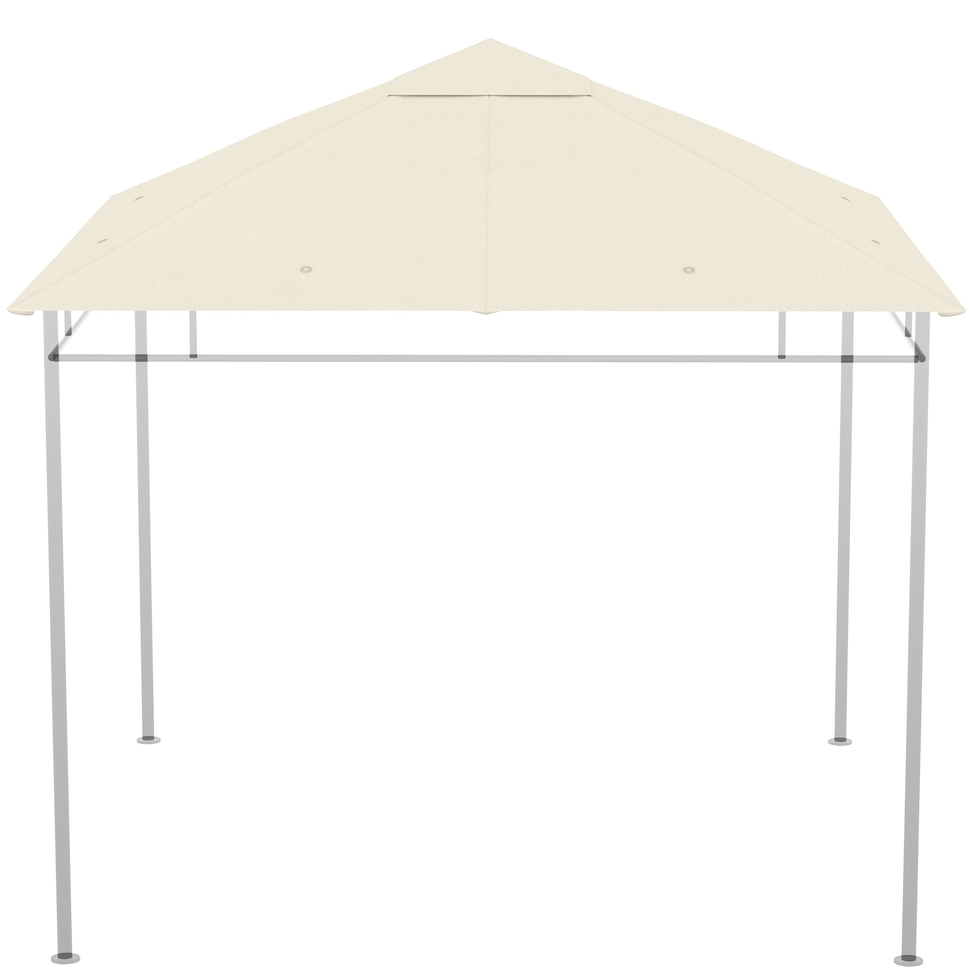 Replacement Canopy for Gazebo Pergola Tent Garden Roof Replacement Fabric High Density 180g/m² Anti-UV 3 x 3m Cream