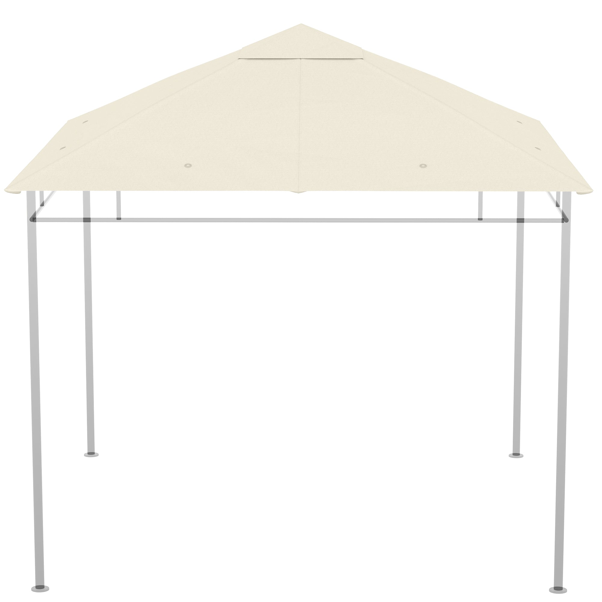 Replacement Canopy for Gazebo Pergola Tent Garden Roof Replacement Fabric High Density 180g/m² Anti-UV 3 x 3m Cream