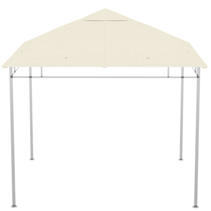 Replacement Canopy for Gazebo Pergola Tent Garden Roof Replacement Fabric High Density 180g/m² Anti-UV 3 x 3m Cream
