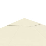 Replacement Canopy for Gazebo Pergola Tent Garden Roof Replacement Fabric High Density 180g/m² Anti-UV 3 x 3m Cream