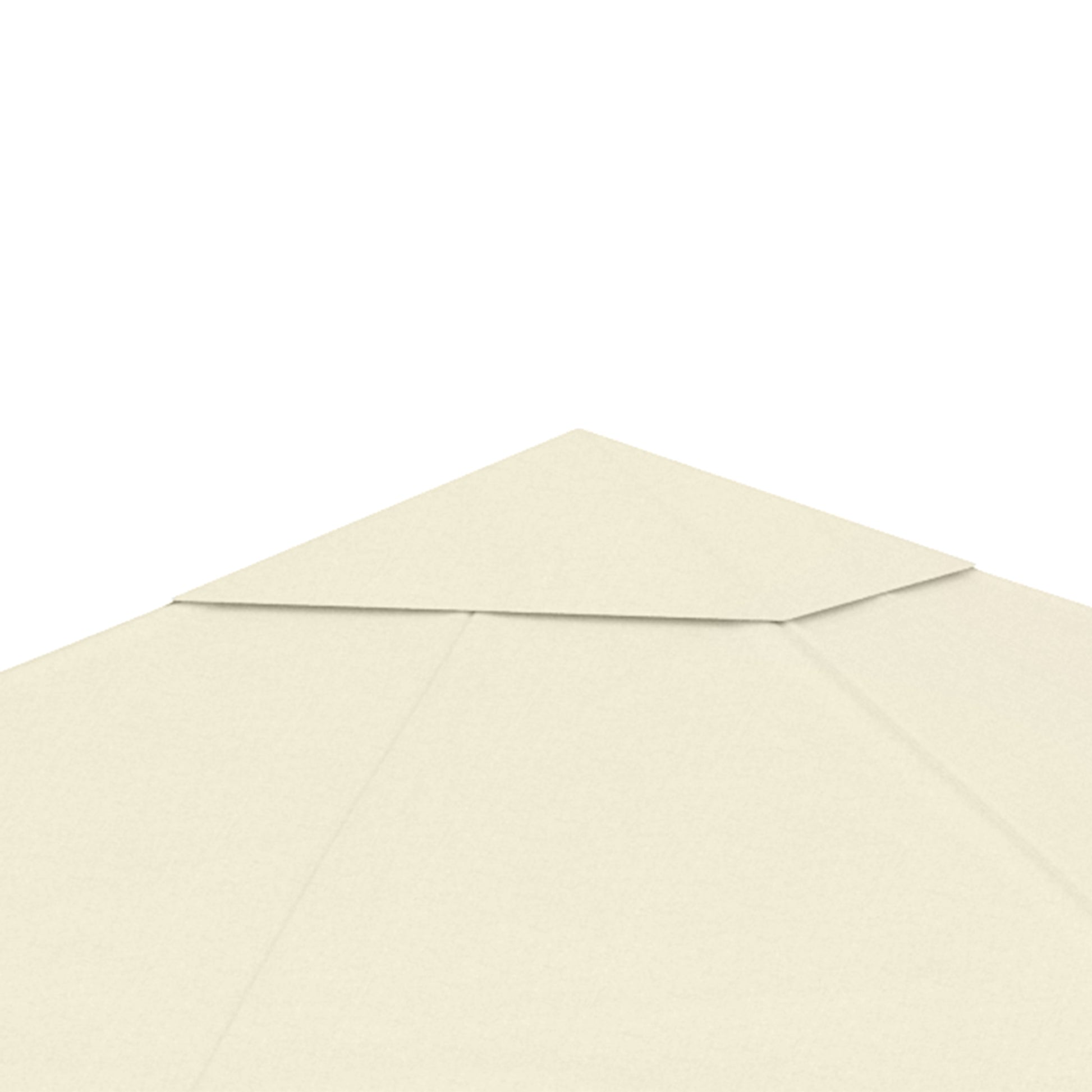 Replacement Canopy for Gazebo Pergola Tent Garden Roof Replacement Fabric High Density 180g/m² Anti-UV 3 x 3m Cream