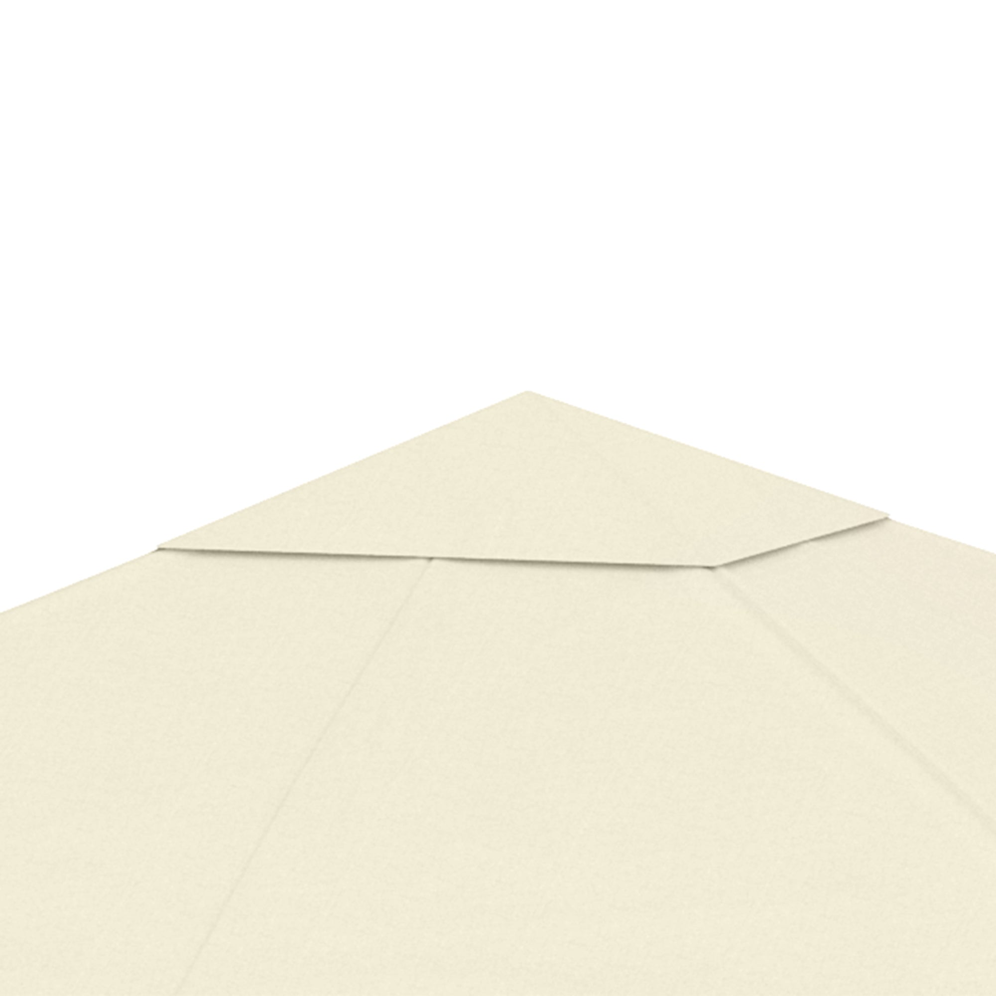 Replacement Canopy for Gazebo Pergola Tent Garden Roof Replacement Fabric High Density 180g/m² Anti-UV 3 x 3m Cream