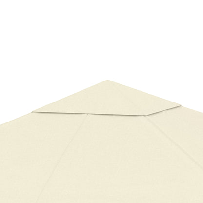 Replacement Canopy for Gazebo Pergola Tent Garden Roof Replacement Fabric High Density 180g/m² Anti-UV 3 x 3m Cream