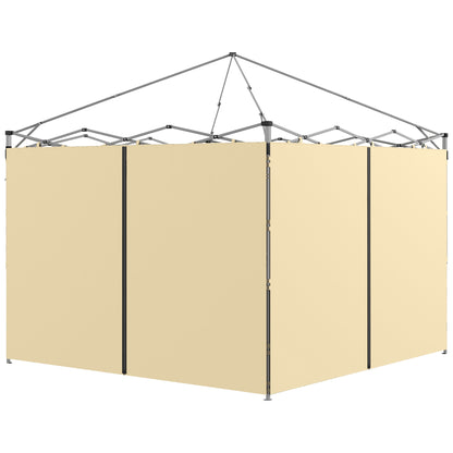 Replacement Side Panels for Gazebo Walls 3 x 3 or 3 x 6 m 2 Pieces Beige