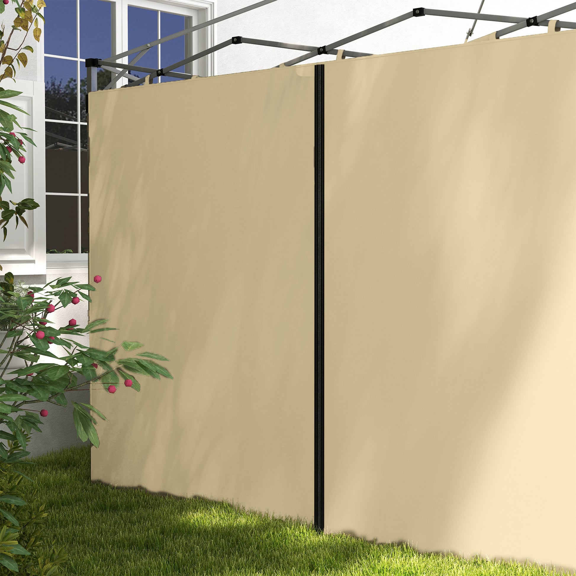 Replacement Side Panels for Gazebo Walls 3 x 3 or 3 x 6 m 2 Pieces Beige
