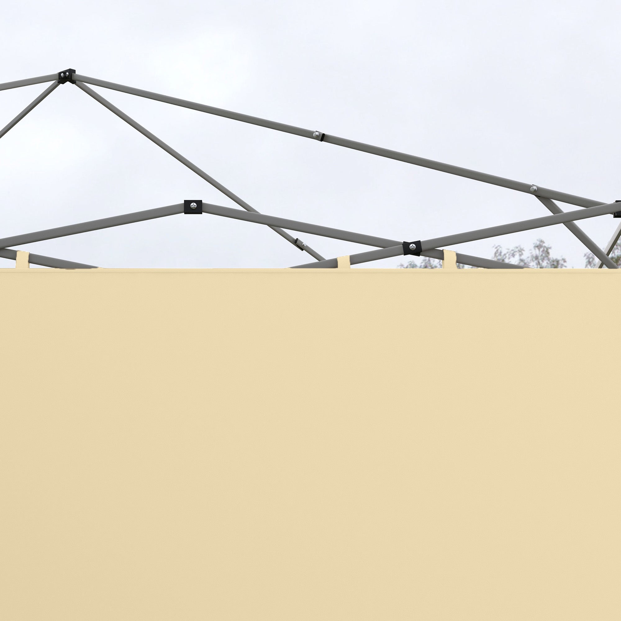 Replacement Side Panels for Gazebo Walls 3 x 3 or 3 x 6 m 2 Pieces Beige