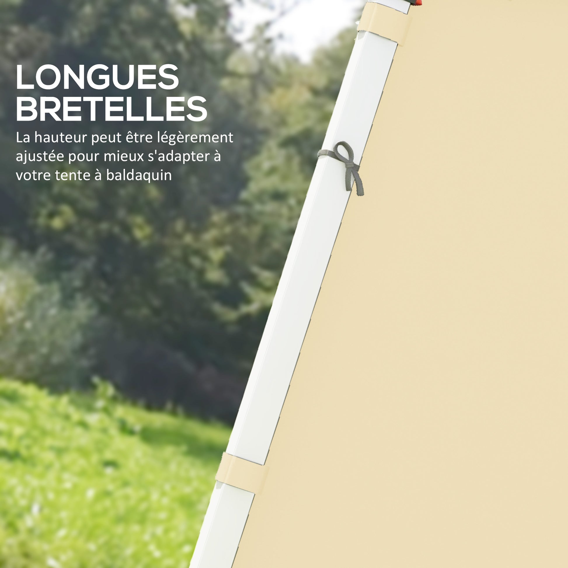 Replacement Side Panels for Gazebo Walls 3 x 3 or 3 x 6 m 2 Pieces Beige