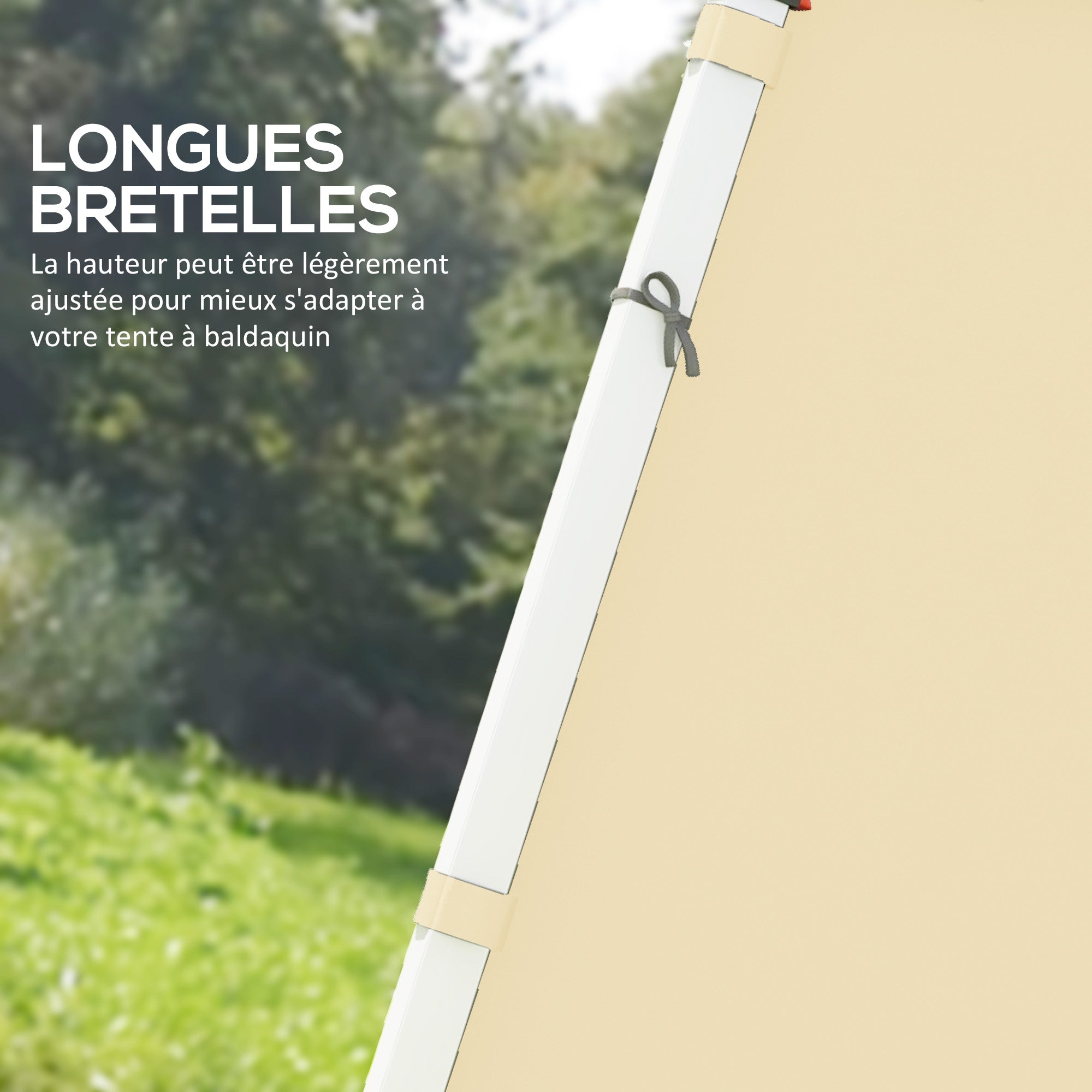Replacement Side Panels for Gazebo Walls 3 x 3 or 3 x 6 m 2 Pieces Beige