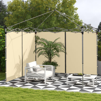 Replacement Side Panels for Gazebo Walls 3 x 3 or 3 x 6 m 2 Pieces Beige