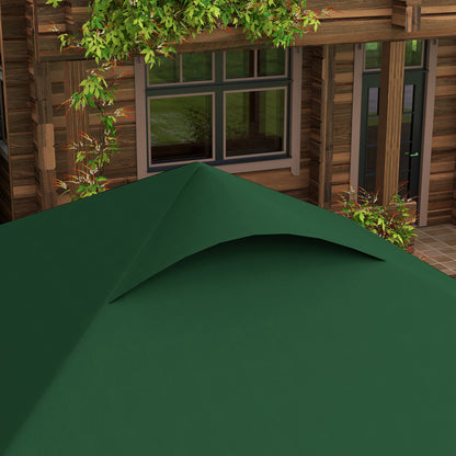 Pop-Up Folding Gazebo 2.5x2.5x2.68 m Garden Canopy UV 50+ Protection Adjustable Height with 4 Sandbags and Carry Bag for Camping Parties Patio Dark Green