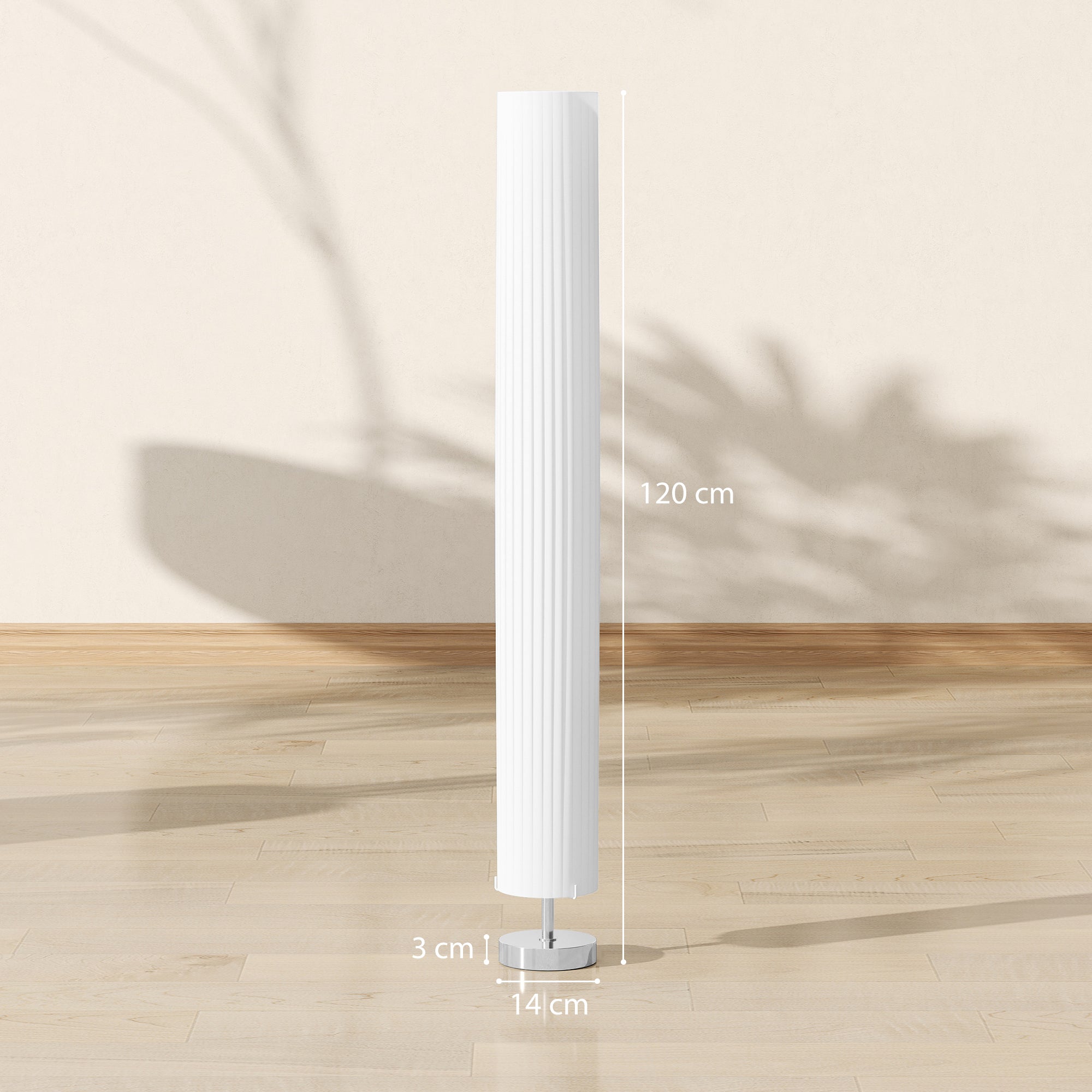 Modern Style Floor Lamp Stand Lamp for Living Room and Bedroom 120 cm White