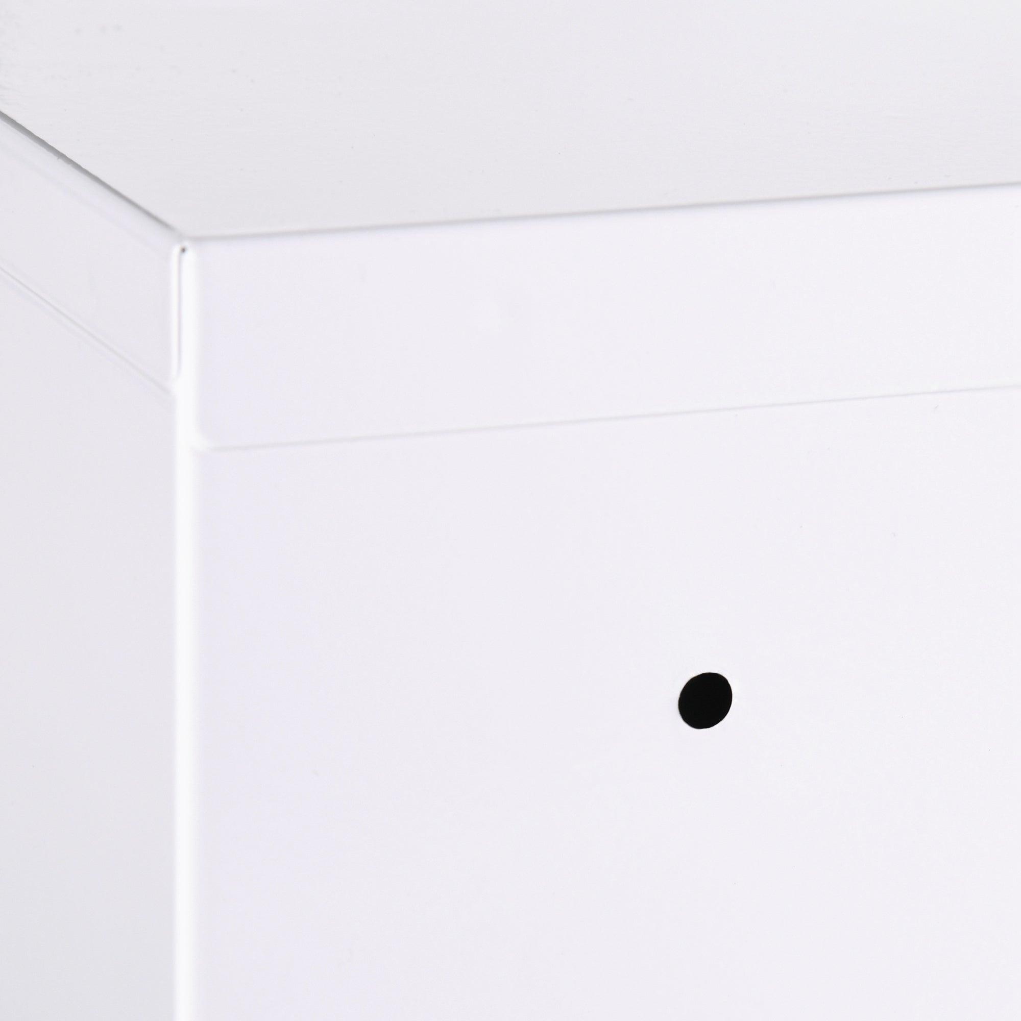 Medicine Cabinet, Pharmacy Cabinet with 3 Compartments, Medication Cabinet, Lockable First Aid Cabinet with 2 Keys, Steel, White, 30 x 14 x 46 cm