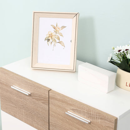 Floor Cabinet for Bathroom with 2 Doors and Adjustable Interior Shelves Multi-Purpose Wood Auxiliary Furniture for Living Room Kitchen Dining Room 60x30x85 cm White