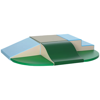 Set of 6 Foam Blocks for Kids Large Building Blocks Construction Figures Learning Toy for Climbing and Crawling Multicolor