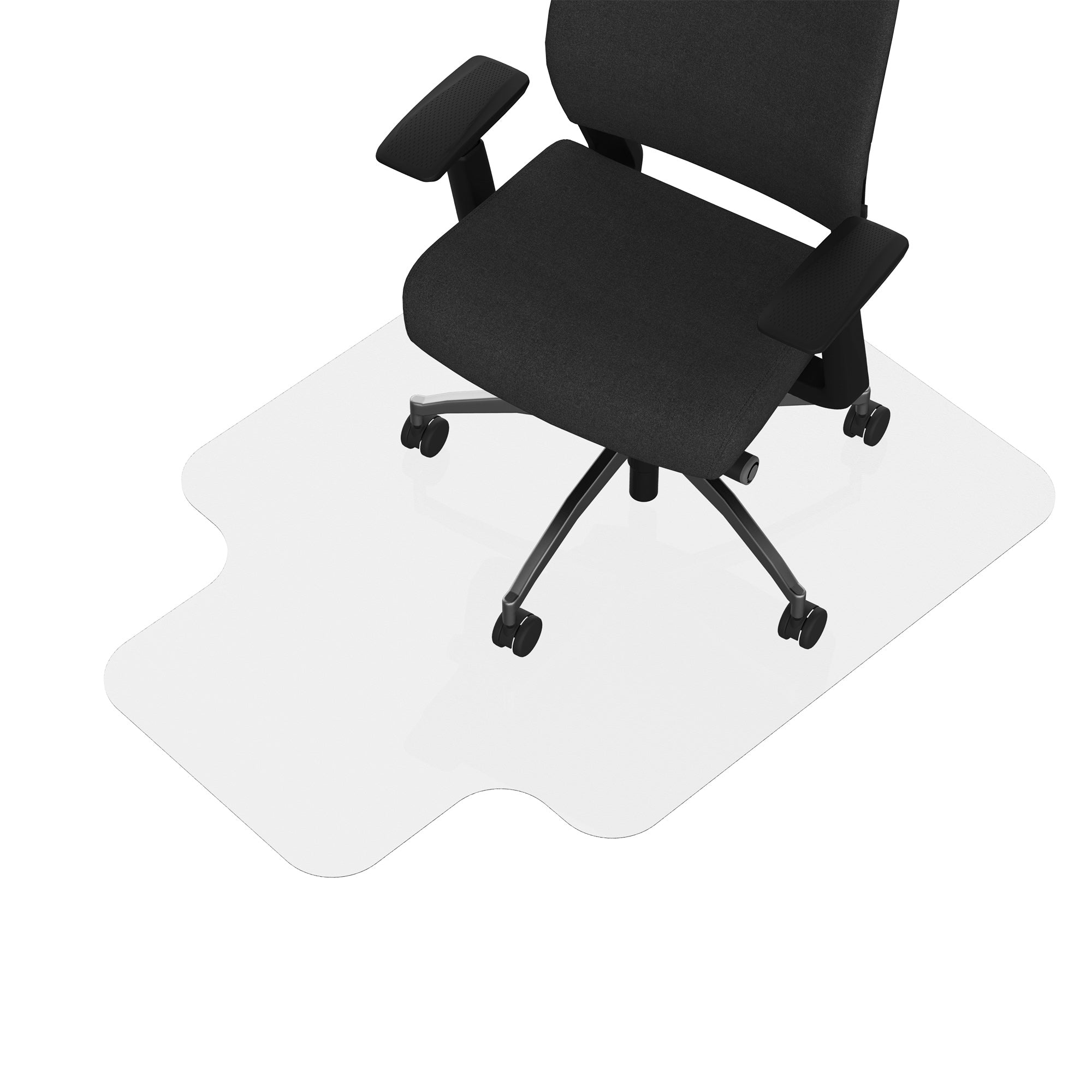 Office Chair Mat 90x120cm Carpet Floor Protector (Convex, Non-slip Spikes)