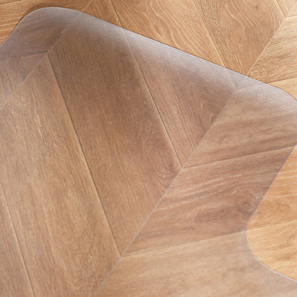 Office Chair Mat 90x120cm Carpet Floor Protector (Convex, Non-slip Spikes)