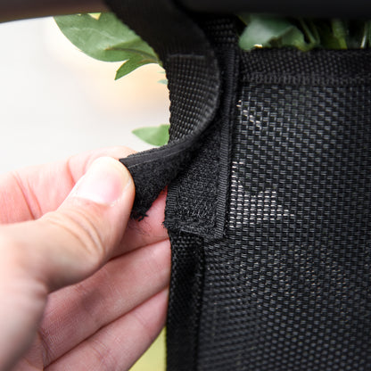 Outdoor Rocking Chair Lounger with Padded Armrests, Headrest and Side Pocket Load 120 kg for Garden Terrace Patio 150x62x88 cm Black