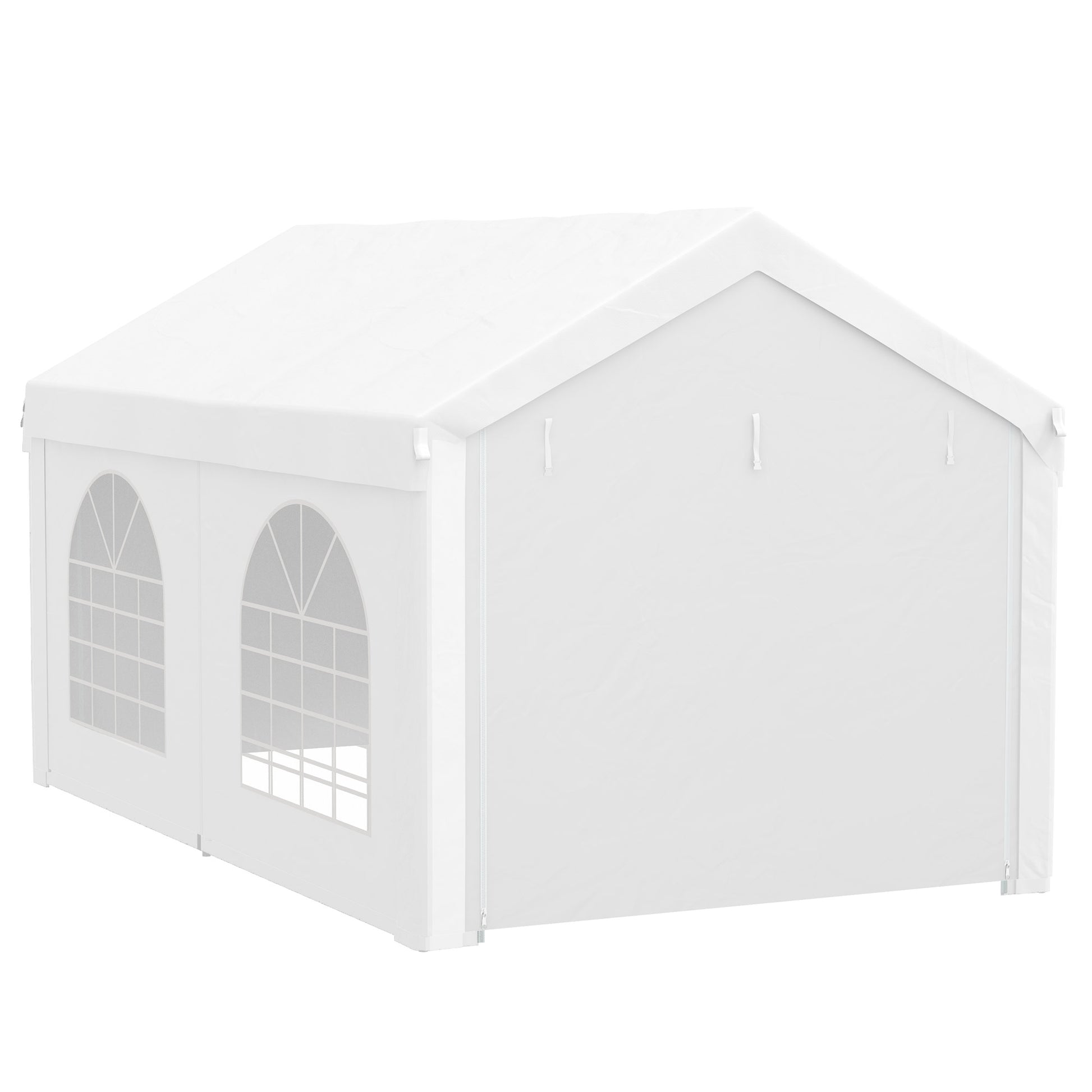 Reception Tent, Gazebo, Canopy 5 x 3 m with 4 Large Windows 2 Doors 15m² Removable Side Panels for Party, Wedding, Event
