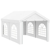 Reception Tent, Gazebo, Canopy 5 x 3 m with 4 Large Windows 2 Doors 15m² Removable Side Panels for Party, Wedding, Event