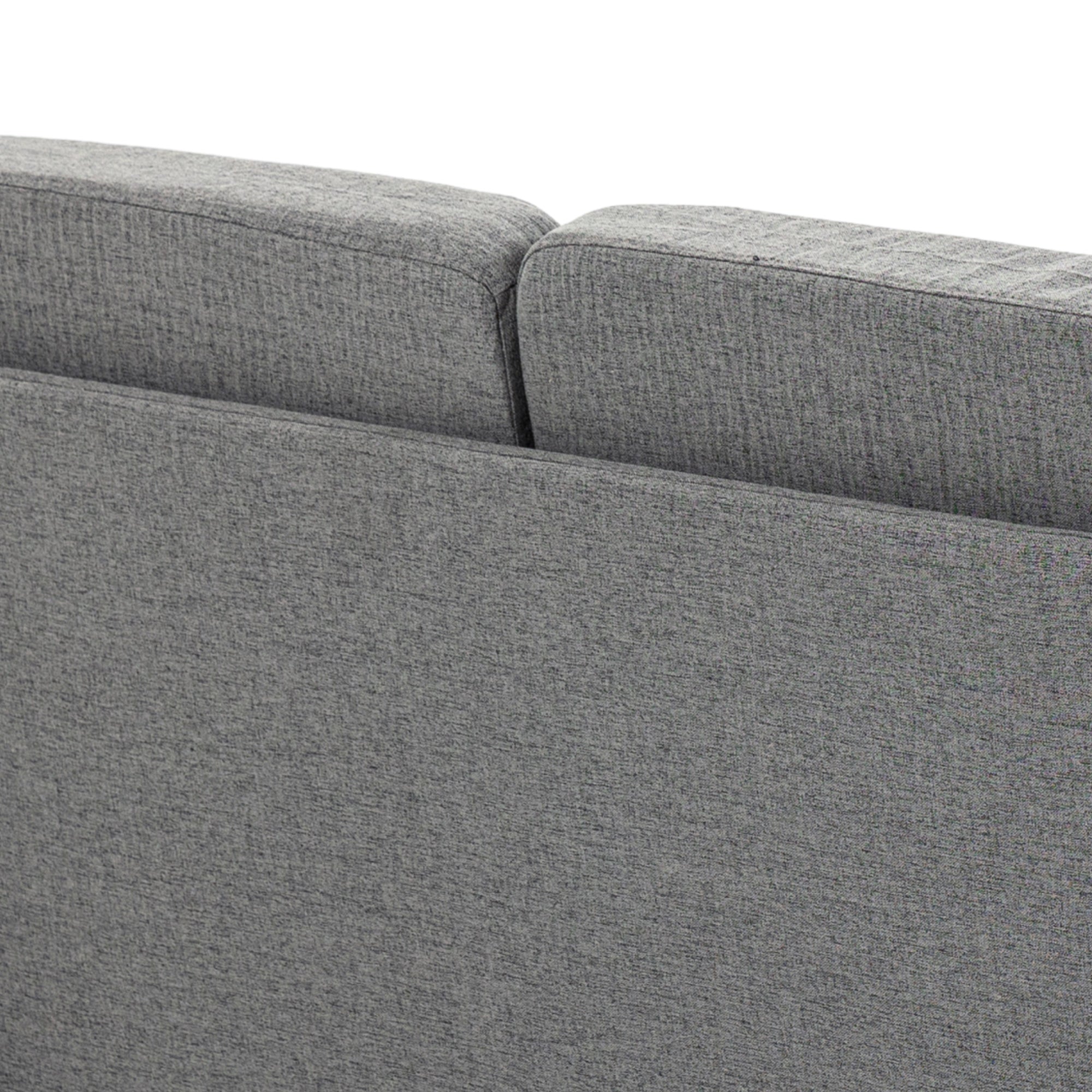 2-Seater Sofa, Couch with Wooden Legs, Linen Look, Padded Sofa, Double Sofa in Modern Style for Living Room, Bedroom, Light Gray
