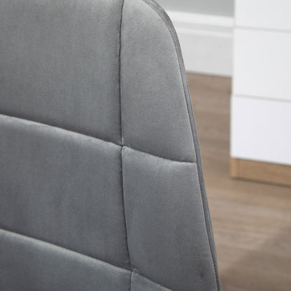 Swivel Chair, Ergonomic and Adjustable Design Without Armrests, Gray, 59x59x81-91cm