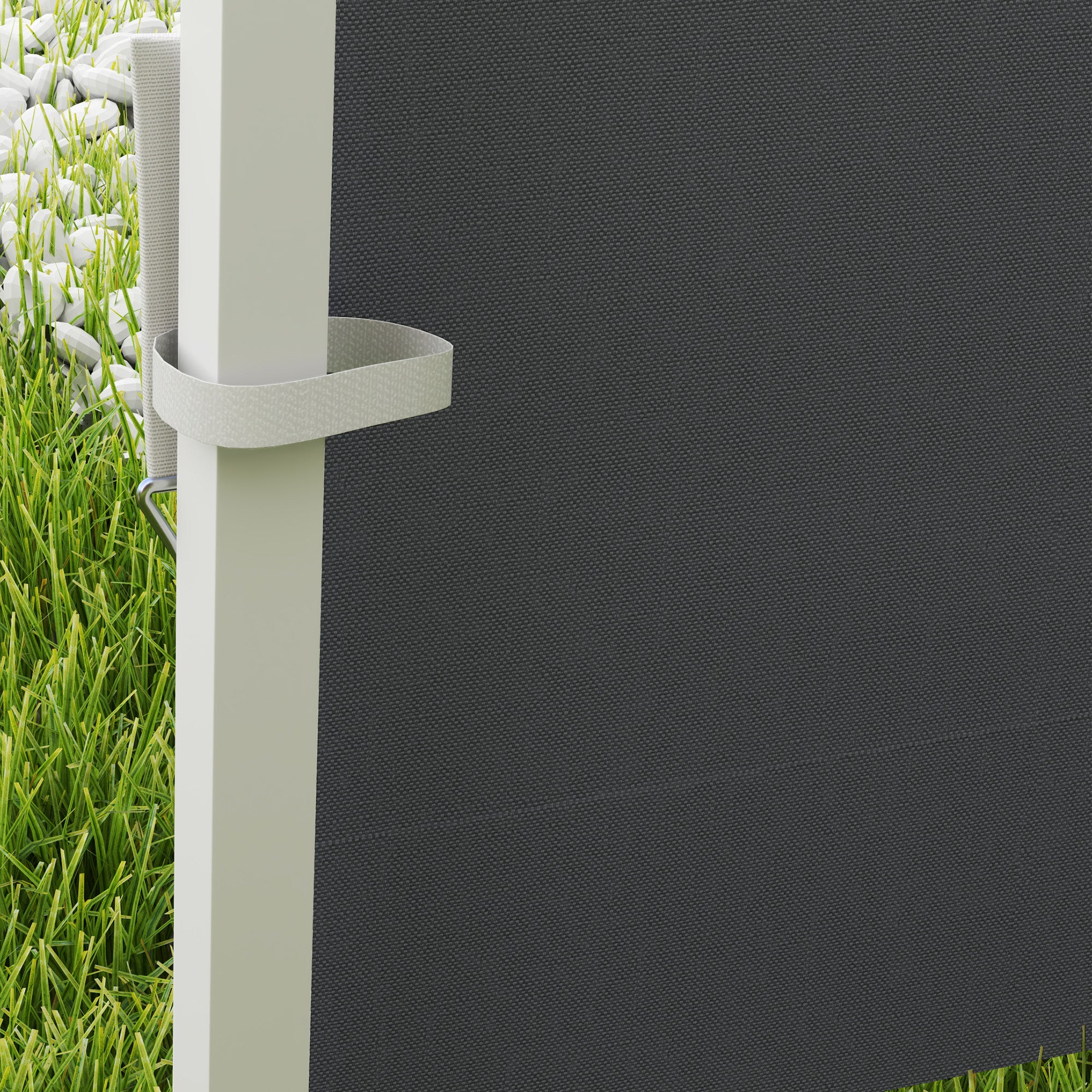 Side Panels for Garden Pavilion 3 x 3 m Pavilion Side Walls with Window Set of 2 pieces Oxford 210D Dark Grey