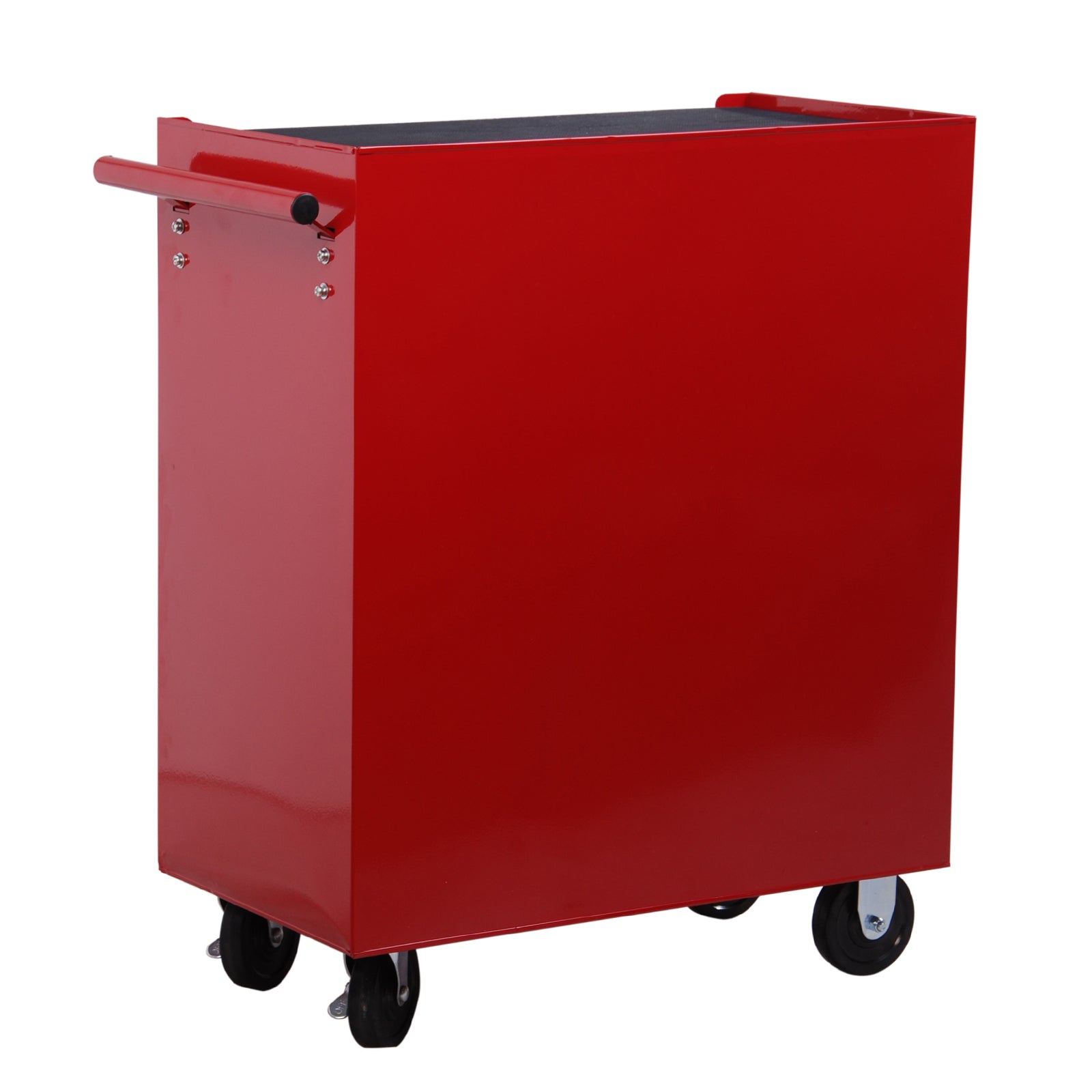 Mobile Workshop Tool Chest Cart with 5 Drawers 4 Wheels Red Steel Plate
