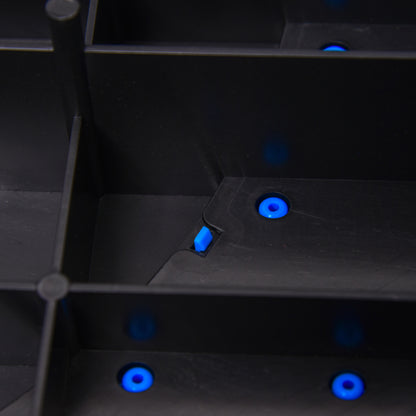 Adjustable Height Fitness Stepper with 3 Levels (10/15/20 cm) Non-Slip Step Bench Load Capacity up to 150 kg for Home Gym Blue