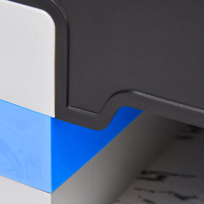 Adjustable Height Fitness Stepper with 3 Levels (10/15/20 cm) Non-Slip Step Bench Load Capacity up to 150 kg for Home Gym Blue