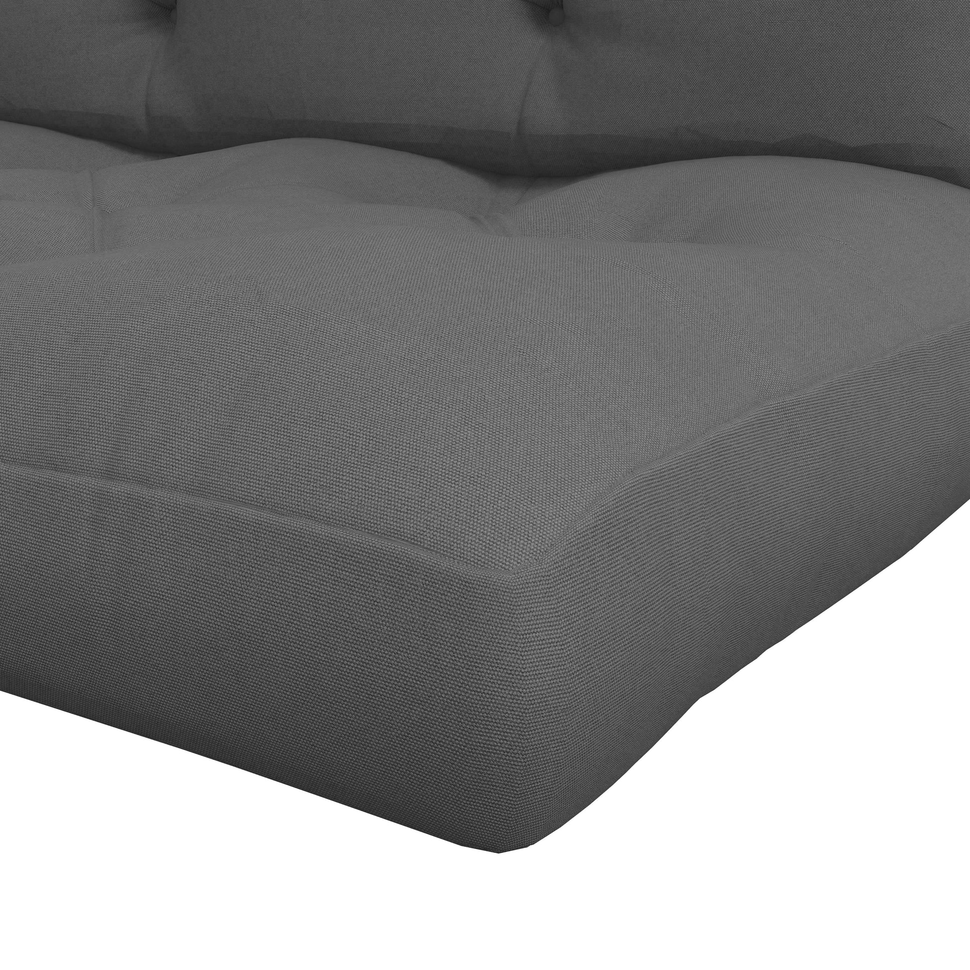 2 Seater Pallet Cushion 120cm x 80cm x 12cm Bench Cushion with UV Protection Seat Cushion Padding Water-Repellent Garden Bench Cushion for Pallet Sofa, Balcony Dark Grey