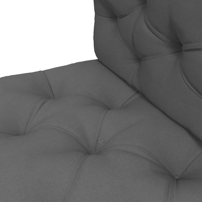 2 Seater Pallet Cushion 120cm x 80cm x 12cm Bench Cushion with UV Protection Seat Cushion Padding Water-Repellent Garden Bench Cushion for Pallet Sofa, Balcony Dark Grey