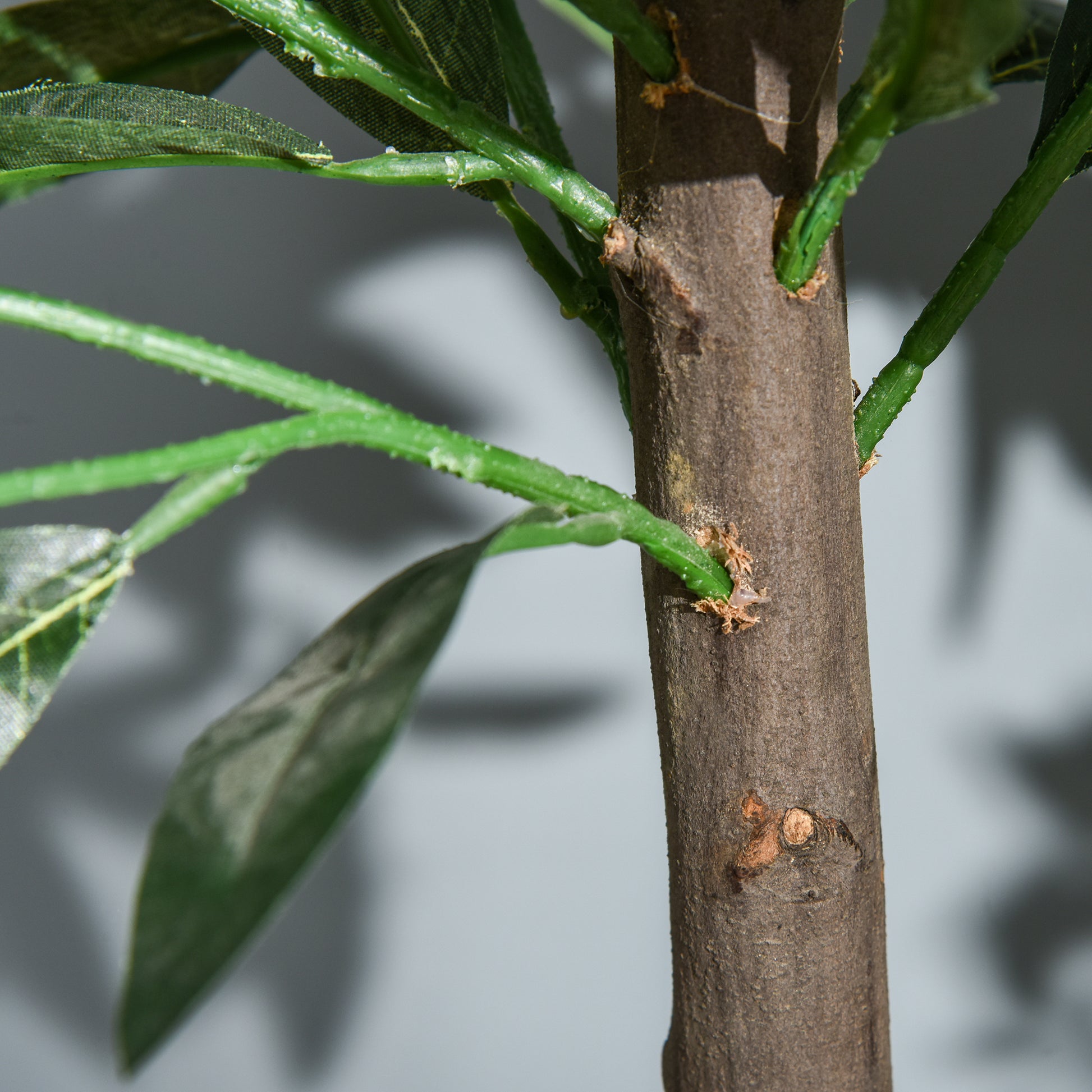 Set of 2 Artificial Laurel Trees, 90 cm Artificial Plants in Cement Pots, Indoor Plant, Artificial Plants for Indoor, Outdoor, Decorative Plants, Green