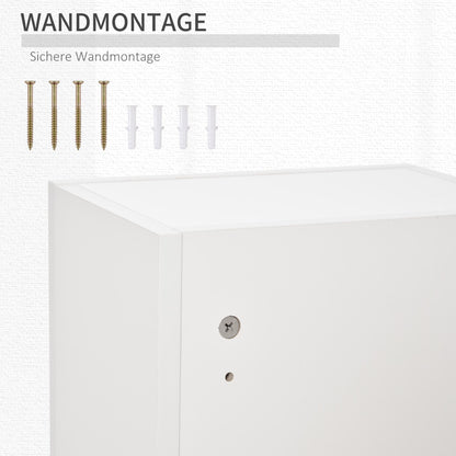 Medicine Cabinet Medicine Cabinet Wall Cabinet Hanging Cabinet with Adjustable Shelf First Aid Cross Lockable for Bathroom Kitchen Hallway White 30x20x70 cm