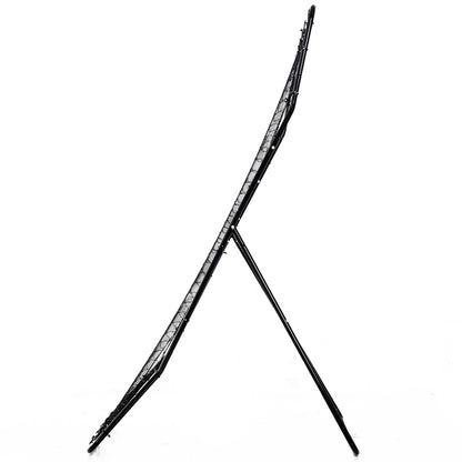 Rebounder for Soccer Rebound Wall Portable with Strike Zone Rebound Net Kickback Rebound Wall Rebound Wall for Baseball Basketball Soccer Goal for Kids and Teens Training 123x174cm, Black