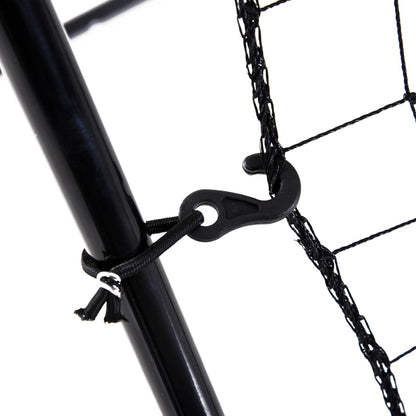Rebounder for Soccer Rebound Wall Portable with Strike Zone Rebound Net Kickback Rebound Wall Rebound Wall for Baseball Basketball Soccer Goal for Kids and Teens Training 123x174cm, Black