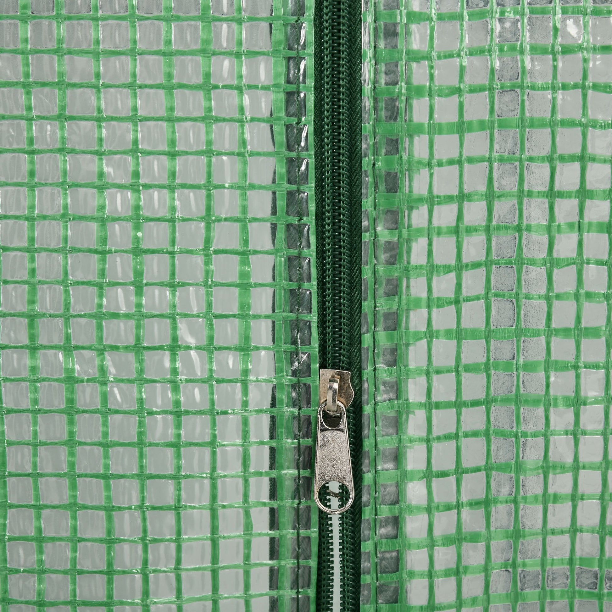 Walk-in Greenhouse with 8 Shelves Tomato Greenhouse Greenhouse with Door Green Steel PE Plastic 143 x 138 x 190 cm