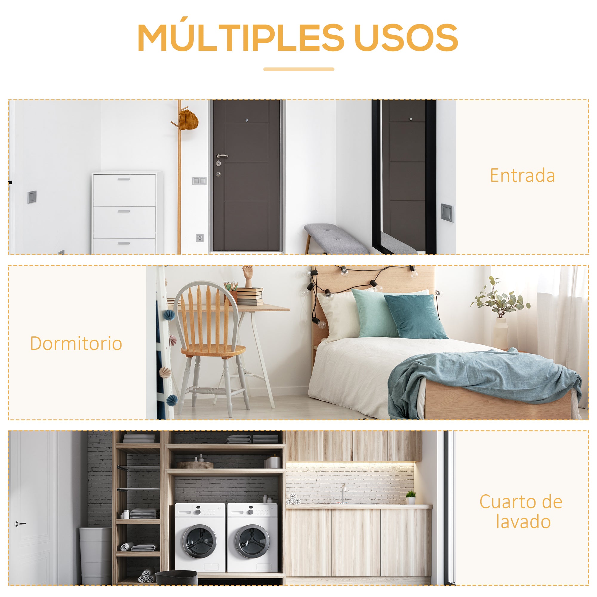 Wooden Clothes Rack with 5 Storage Shelves and Hanging Rod for Bedroom Living Room Entry Industrial Style 101x39x160 cm Rustic