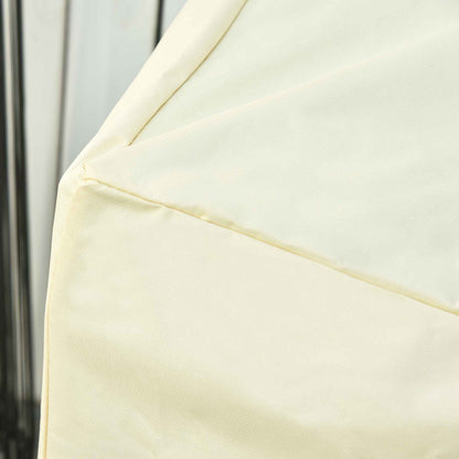 2-Seater Bench Cover 140x84x56/94 cm Outdoor Furniture Cover Oxford 600D Fabric with Waterproof Coating for Garden Patio Terrace Cream