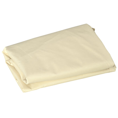 2-Seater Bench Cover 140x84x56/94 cm Outdoor Furniture Cover Oxford 600D Fabric with Waterproof Coating for Garden Patio Terrace Cream