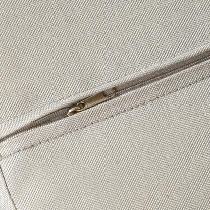 Rattan Relax Chair with Footstool Garden Chair with Adjustable Backrest Outdoor Rattan Chair with Cushions for Garden, Balcony, Steel, Polyester Natural