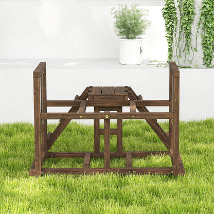 Wooden Chicken Activity Shelf, Chicken Playground with Chicken Perches, Swing, Ladder, Platforms Chicken Climbing Frame for 3 Chickens Brown