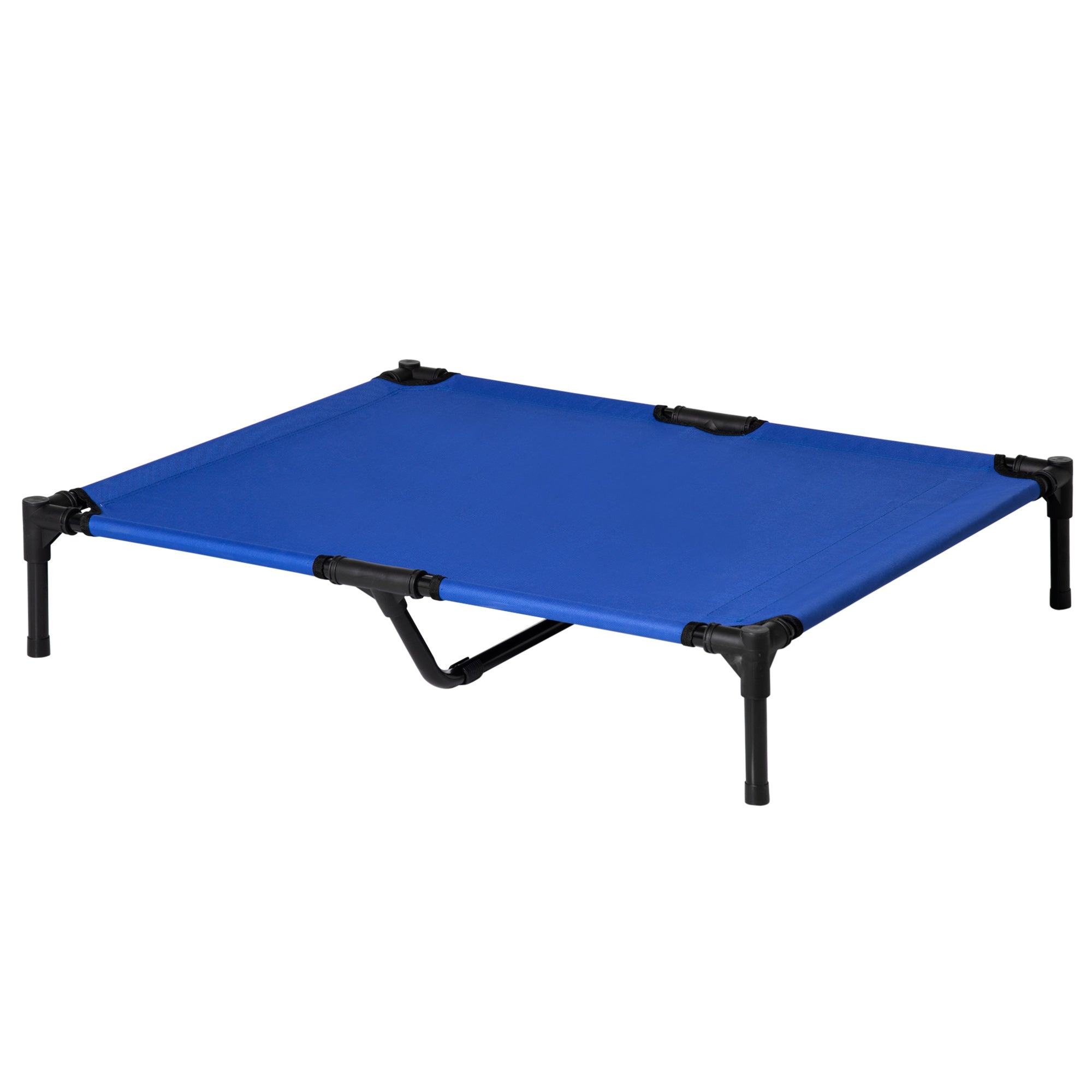 Elevated Dog Bed, Cooling Elevated Bed for Dogs, Included Transport Bag, High-Density Oxford Fabric Metal Frame, 92 x 76 x 18 cm, Blue