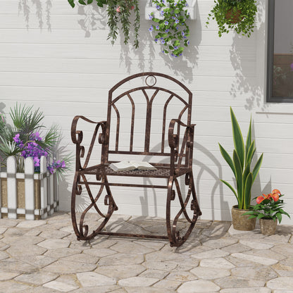 Rocking Chair Garden Swing Sessel Swinging Chair Metal Relax Chair