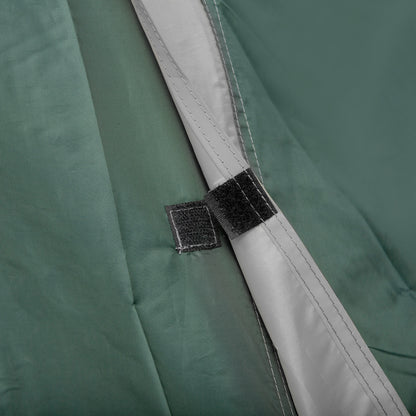 2-Person Tent 190T Camping Tent with Pegs Dome Tent Fiberglass Polyester Gray 325 x 183 x 130 cm