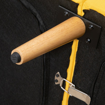 2-Seater Modern Sofa Bed 173x75x73 cm Folding Sofa Upholstered in Synthetic Linen with Adjustable 3-Level Backrest and Detachable Armrests for Living Room Office Yellow