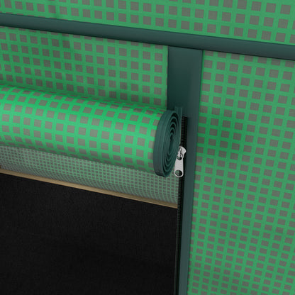 Wooden Raised Bed with Greenhouse, Plant Box, Herb Bed with Fleece, Planter for Balcony, Garden, Natural, Green, 86 x 60 x 165cm