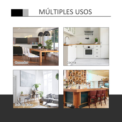 Adjustable Bar Table with Round Non-Slip Base for Kitchen Dining Ø60x69-93 cm Black