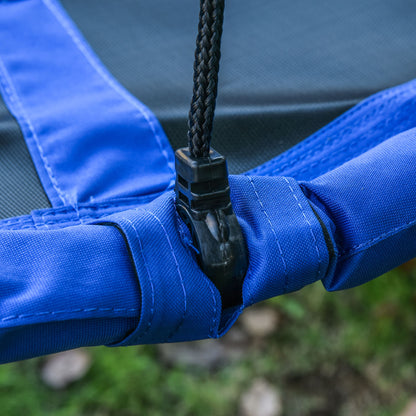 Nest Swing Ø110 cm, Hanging Swing up to 100 kg, Adjustable Children's Swing, Children's Garden Swing Disc Swing for 3-12 Years Children, Blue