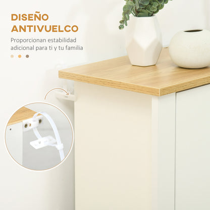 Modern Shoe Cabinet Entryway Shoe Rack for 12 Pairs of Shoes with Flip-Down Drawers and Adjustable Shelves Narrow Shoe Storage for Hallway 72x26x80 cm White