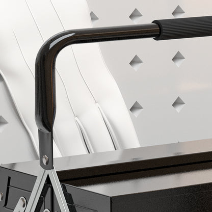 Tool Box Tool Chest 5 Compartments Foldable Steel (SPCC) Black 56 x 20 x 41 cm